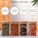 VILON (270 ML 9oz 12-Piece Glass Spice Jars Set withBest Amazon Deals