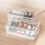 PrettyKrafts Shoe Storage Box, Clear Plastic StackableBest Amazon Deals