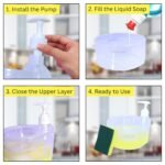 Solitude Double-Layer Soap Dispenser with 2 Sponges,Best Amazon Deals