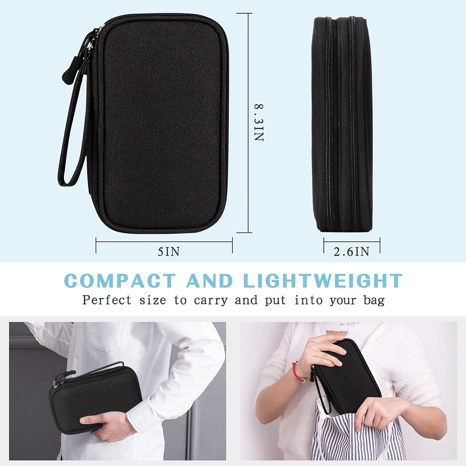BKK Travel Organizer Pouch for Men | Gadget Organizer BagBest Amazon Deals
