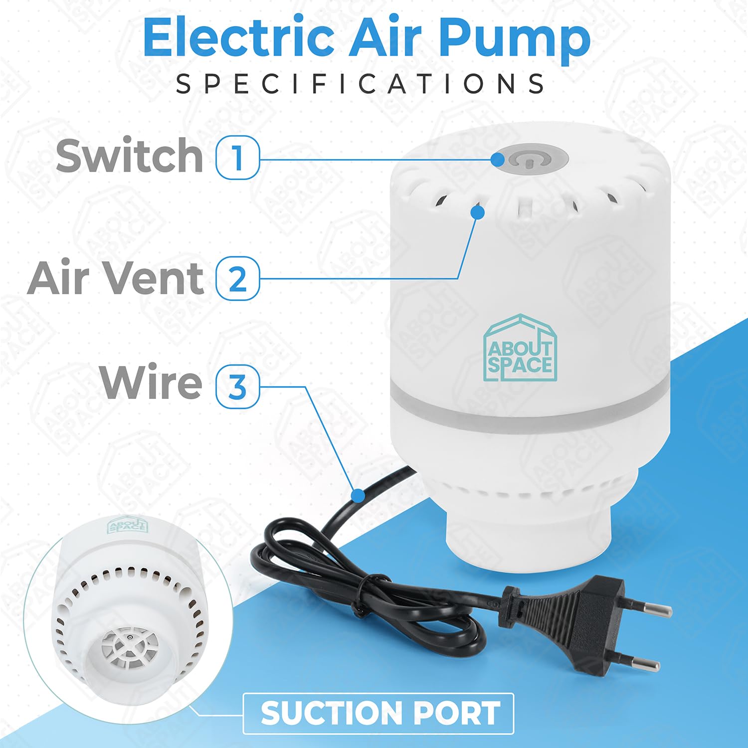 ABOUT SPACE Polypropylene Electric Vacuum Pump For VacuumBest Amazon Deals