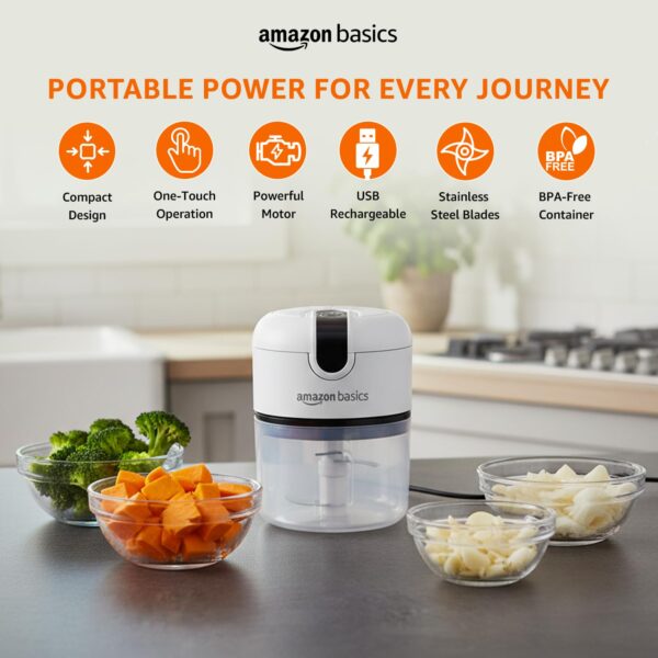 Amazon Basics Mini Electric Chopper | 250 ml |Best Amazon Deals