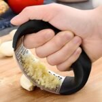 Kitchen Stainless Steel Garlic Press with ErgonomicBest Amazon Deals