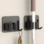 JIALTO 2 Pieces Stainless Steel Broom Holder with Hook -Best Amazon Deals