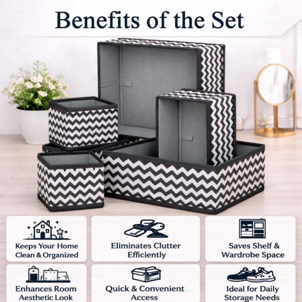 PulGos  Foldable Drawer Organizer Box | Closet StorageBest Amazon Deals