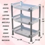 Plastic 3 Layer Multi-Purpose Kitchen Storage BasketBest Amazon Deals