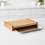 Bmado Bamboo Cutting Board with Stainless Steel Tray Best Amazon Deals