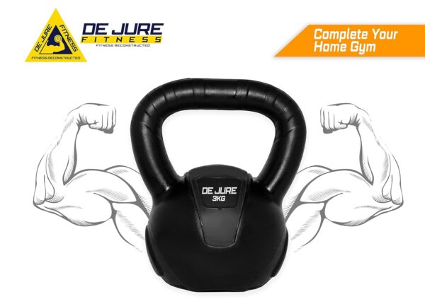 De Jure Fitness PVC Kettlebell 3kg for Men & Women,Best Amazon Deals