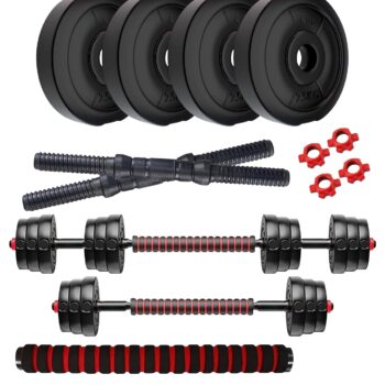 Amazon Brand - Symactive PVC 3-in-1 Convertible Dumbbells Set Amazon Brand - Symactive PVC 3-in-1 Convertible Dumbbells Set