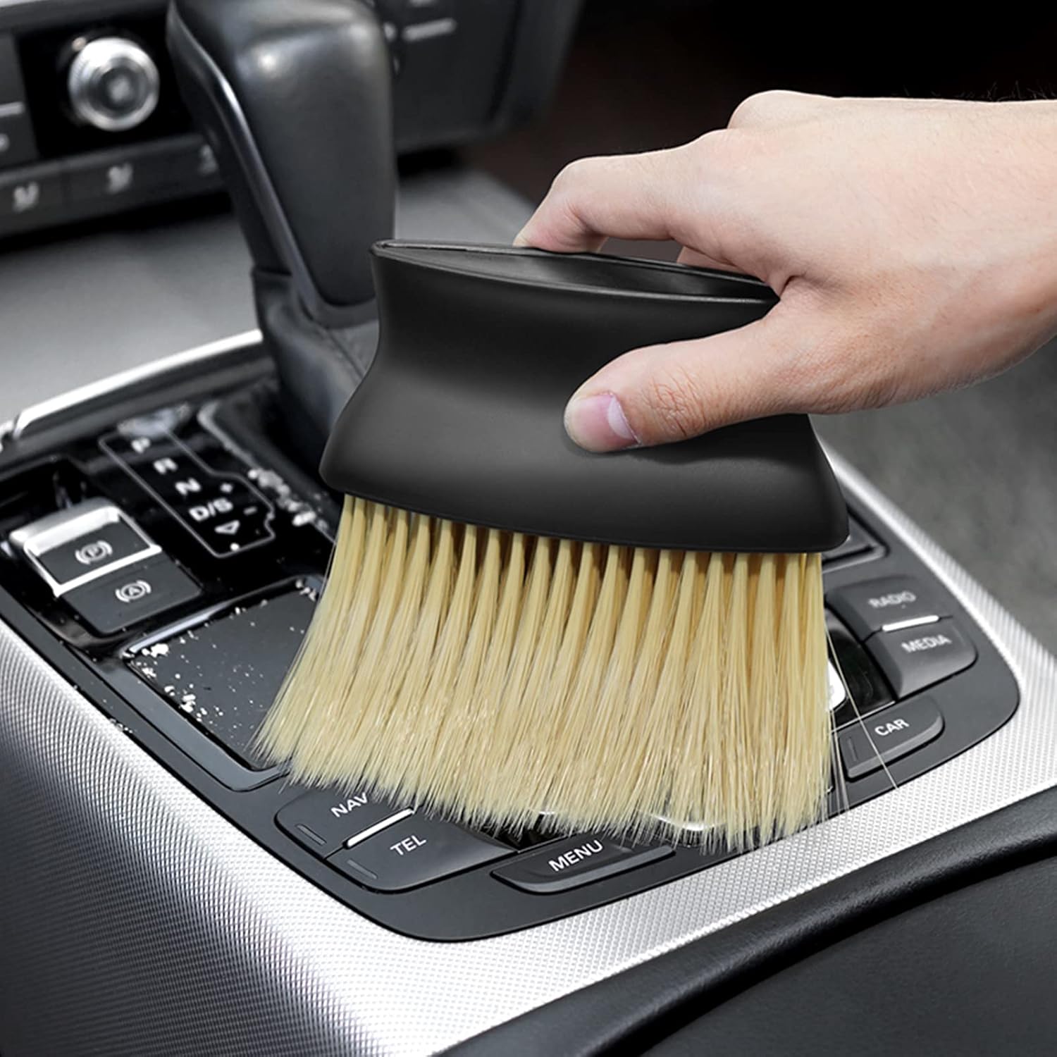 Wolpin Multipurpose Cleaning Brush for Car Interior, ACBest Amazon Deals