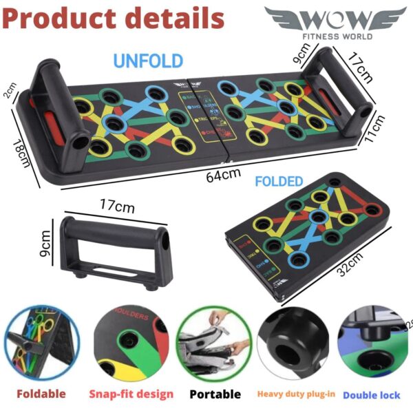 Wow Fitness World Pushup Board with Ebook trainingBest Amazon Deals