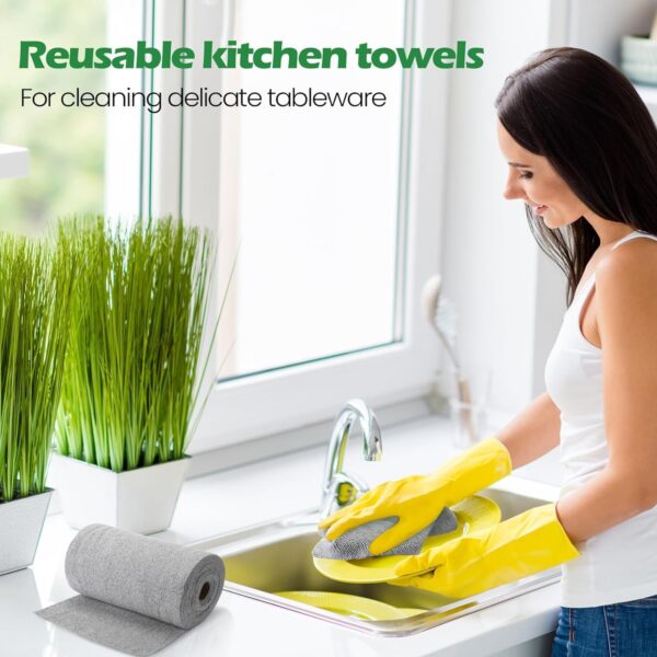 Hyndrix Reusable Kitchen Towel Roll  20 MicrofiberBest Amazon Deals