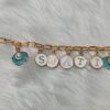 Personalized Charm Name Bracelet | Gold Plated MetalBest Amazon Deals