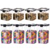 GOLWYN Air Tight Containers For Kitchen Storage Set, Plastic Boxes For Storage, Kitchen Organizer & Kitchen Accessories Items (700Ml And 1100 Ml, 8 Pcs)(Plastic), Transparent GOLWYN Air Tight Containers For Kitchen Storage Set, Plastic Boxes For Storage, Kitchen Organizer & Kitchen Accessories Items (700Ml And 1100 Ml, 8 Pcs)(Plastic), Transparent