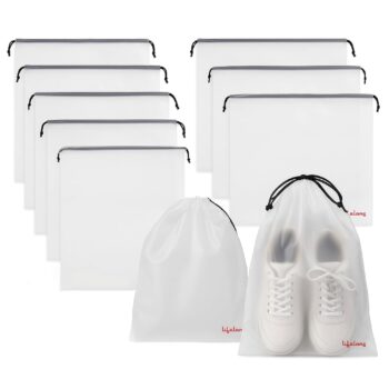 Lifelong Shoe Bags for Travel, Drawstring Travel ShoeBest Amazon Deals
