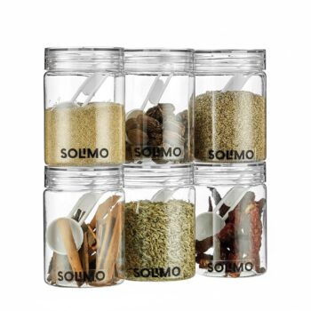 Amazon Brand - Solimo Plastic Storage Jar & ContainersBest Amazon Deals Amazon Brand - Solimo Plastic Storage Jar & ContainersBest Amazon Deals