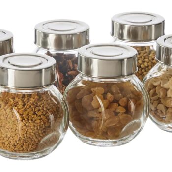 Amazon Brand - Solimo Glass Transparent Storage Jar withBest Amazon Deals Amazon Brand - Solimo Glass Transparent Storage Jar withBest Amazon Deals