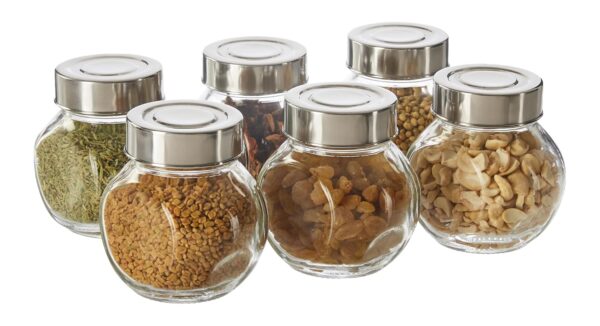 Amazon Brand - Solimo Glass Transparent Storage Jar withBest Amazon Deals Amazon Brand - Solimo Glass Transparent Storage Jar withBest Amazon Deals