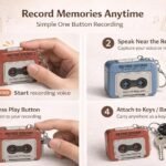 TrollGadgets Retro Sound Voice Recorder Keychain MiniBest Amazon Deals