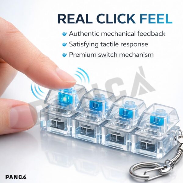 PANCA Transparent Mechanical Switch Fidget Keychain forBest Amazon Deals