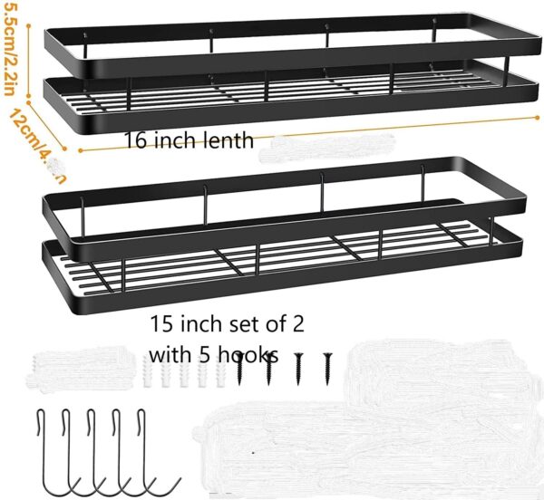 Wall Mounted Spice Rack Organizer 2 Pack,Hanging SpiceBest Amazon Deals