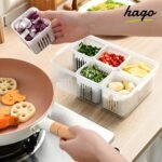 hago Refrigerator Organizer Container with 6 GridBest Amazon Deals