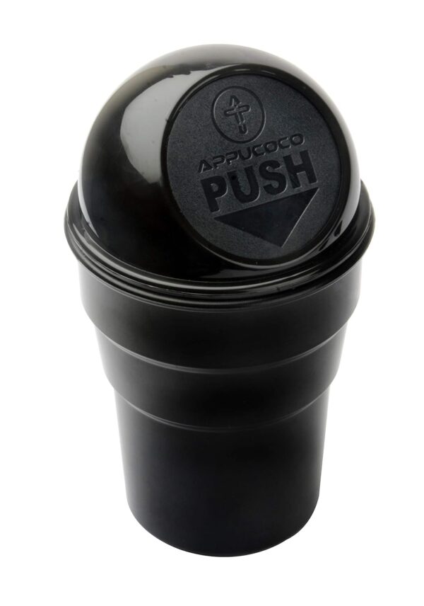 APPUCOCO Mini Car Trash Bin Can Holder Dustbin - Black (L 17 x W 6.5 cms) APPUCOCO Mini Car Trash Bin Can Holder Dustbin - Black (L 17 x W 6.5 cms)