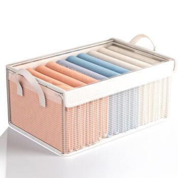 Clear Stackable Storage Basket with Lid | TransparentBest Amazon Deals Clear Stackable Storage Basket with Lid | TransparentBest Amazon Deals