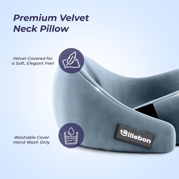 Billebon Gel Infused Memory Foam Neck Pillow, TravelBest Amazon Deals