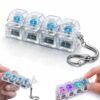 PANCA Transparent Mechanical Switch Fidget Keychain forBest Amazon Deals