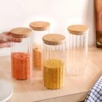 Nestasia Set of 4 Tall Airtight Glass Storage Jars WithBest Amazon Deals