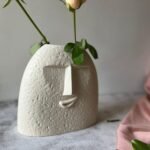 Ceramic Boho face Planter Blowing Kiss Face Vase 6 inchesBest Amazon Deals