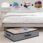 Storite Foldable Underbed Storage Bag – Blankets ClothesBest Amazon Deals