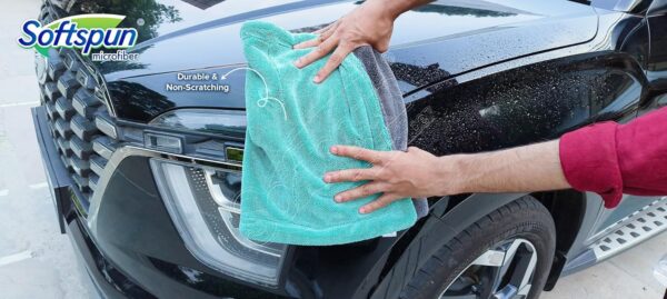 SOFTSPUN Microfiber Cloth for Car 1600 GSM 40×60 cms 1 PcBest Amazon Deals
