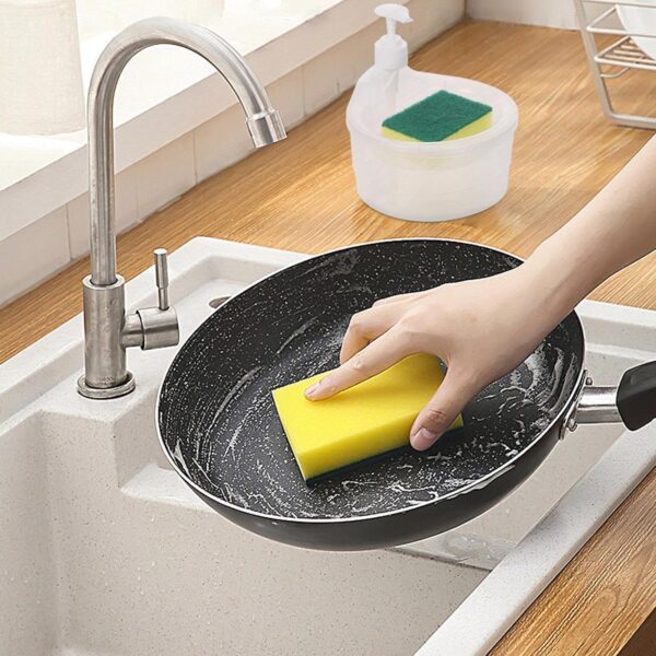 Solitude Double-Layer Soap Dispenser with 2 Sponges,Best Amazon Deals