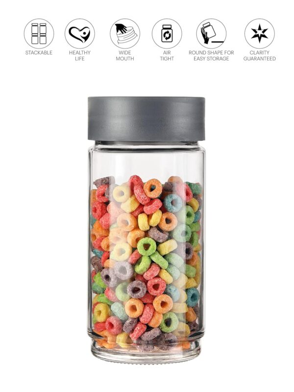 CELLO Modustack Glassy Storage Jars For Kitchen Set of 3Best Amazon Deals