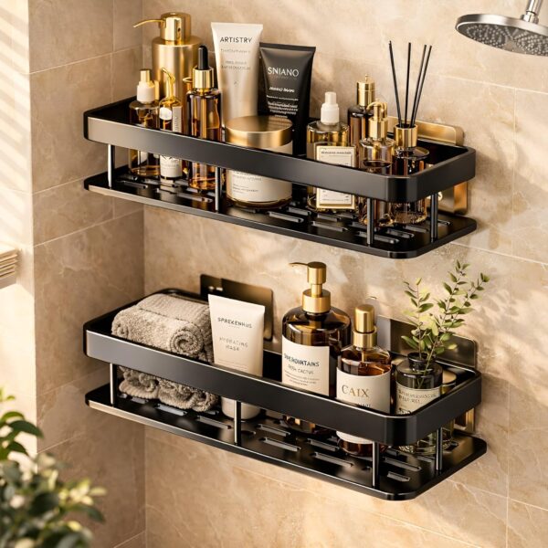 DALUCI Bathroom Shelf Without Drill for Wall | SelfBest Amazon Deals DALUCI Bathroom Shelf Without Drill for Wall | SelfBest Amazon Deals