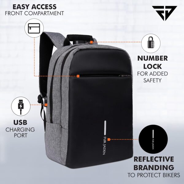 FUR JADEN Anti Theft Number Lock Backpack Bag with 15.6Best Amazon Deals