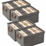 FLYNGO 4Pcs Clothes Organizer for Wardrobe with MetalBest Amazon Deals