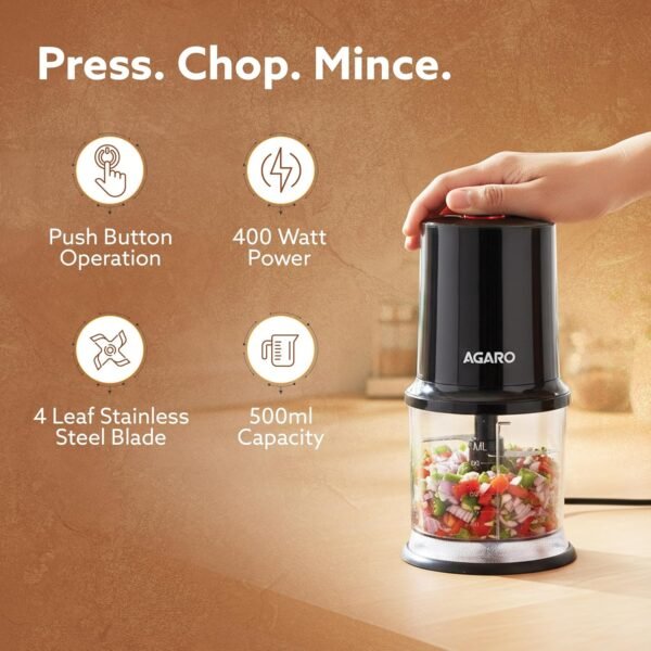 AGARO Electric Chopper, 400 Watts, Vegetable Chopper,Best Amazon Deals
