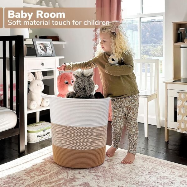 ALBY Large Rope Basket – Tall Laundry Basket Hamper forBest Amazon Deals