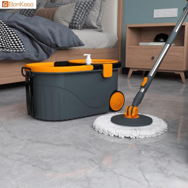 Bonkaso Spin Mop with Stainless Steel Wringer & BigBest Amazon Deals