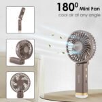 Gesto Portable Fan Rechargeable with LED Light  FoldableBest Amazon Deals