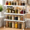 Satpurush 3-Tier Kitchen Organizer Rack Space-Saving Metal Countertop Shelf for Spice Jars, Oil Bottles & Containers, Modern Storage Solution (3 Layer) Satpurush 3-Tier Kitchen Organizer Rack Space-Saving Metal Countertop Shelf for Spice Jars, Oil Bottles & Containers, Modern Storage Solution (3 Layer)
