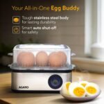 AGARO Grand Egg Boiler And Poacher, 2-in1 Boils 8 Eggs,Best Amazon Deals