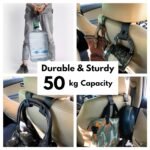 Car Backseat Headrest Hook, 4 Pcs Plastic Hanging StorageBest Amazon Deals