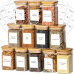 VILON (270 ML 9oz 12-Piece Glass Spice Jars Set withBest Amazon Deals VILON (270 ML 9oz 12-Piece Glass Spice Jars Set withBest Amazon Deals