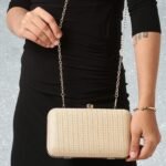 Lavie Women’s Sparkle Framed Clutch | Ladies Purse Handbag