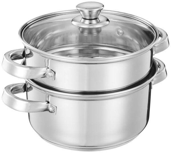Amazon Brand - Solimo Stainless Steel Steamer with GlassBest Amazon Deals Amazon Brand - Solimo Stainless Steel Steamer with GlassBest Amazon Deals