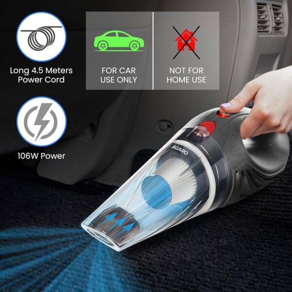 AGARO CV1077 Car Vacuum Cleaner, Portable, Handheld,12VBest Amazon Deals